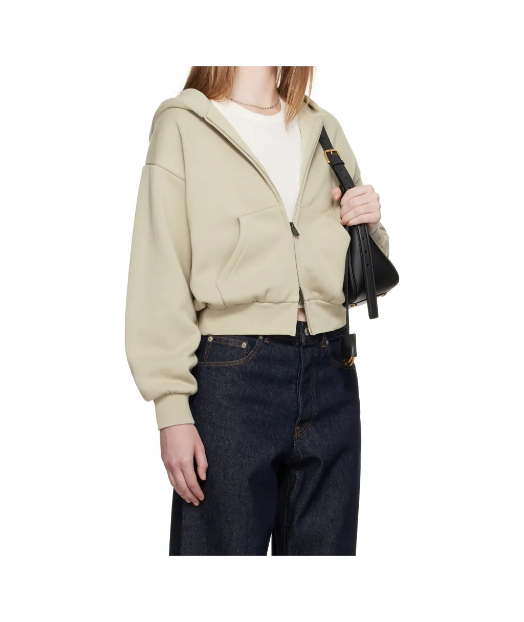 Zipper Hooded Sweatshirt