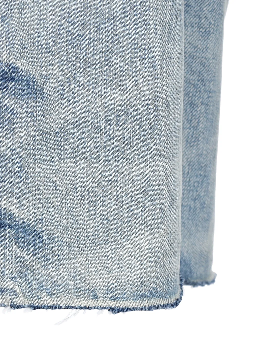 Stonewashed Straight-Leg Denim Trousers
