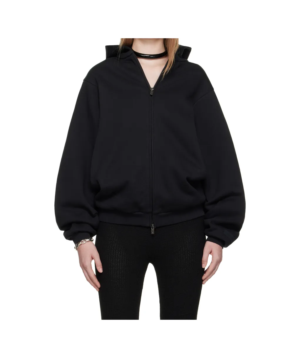 Zipper Hooded Sweatshirt