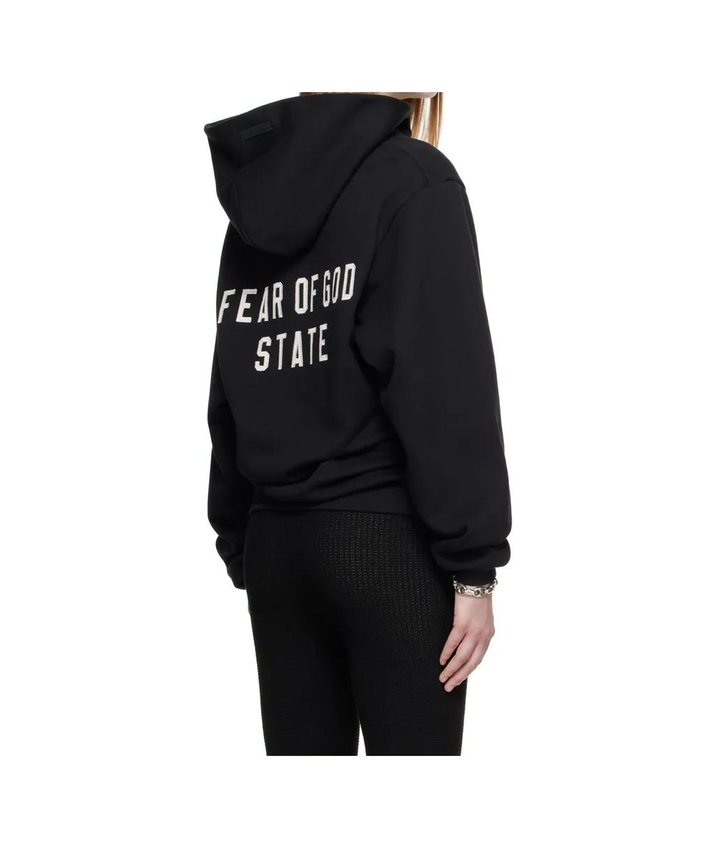 Zipper Hooded Sweatshirt