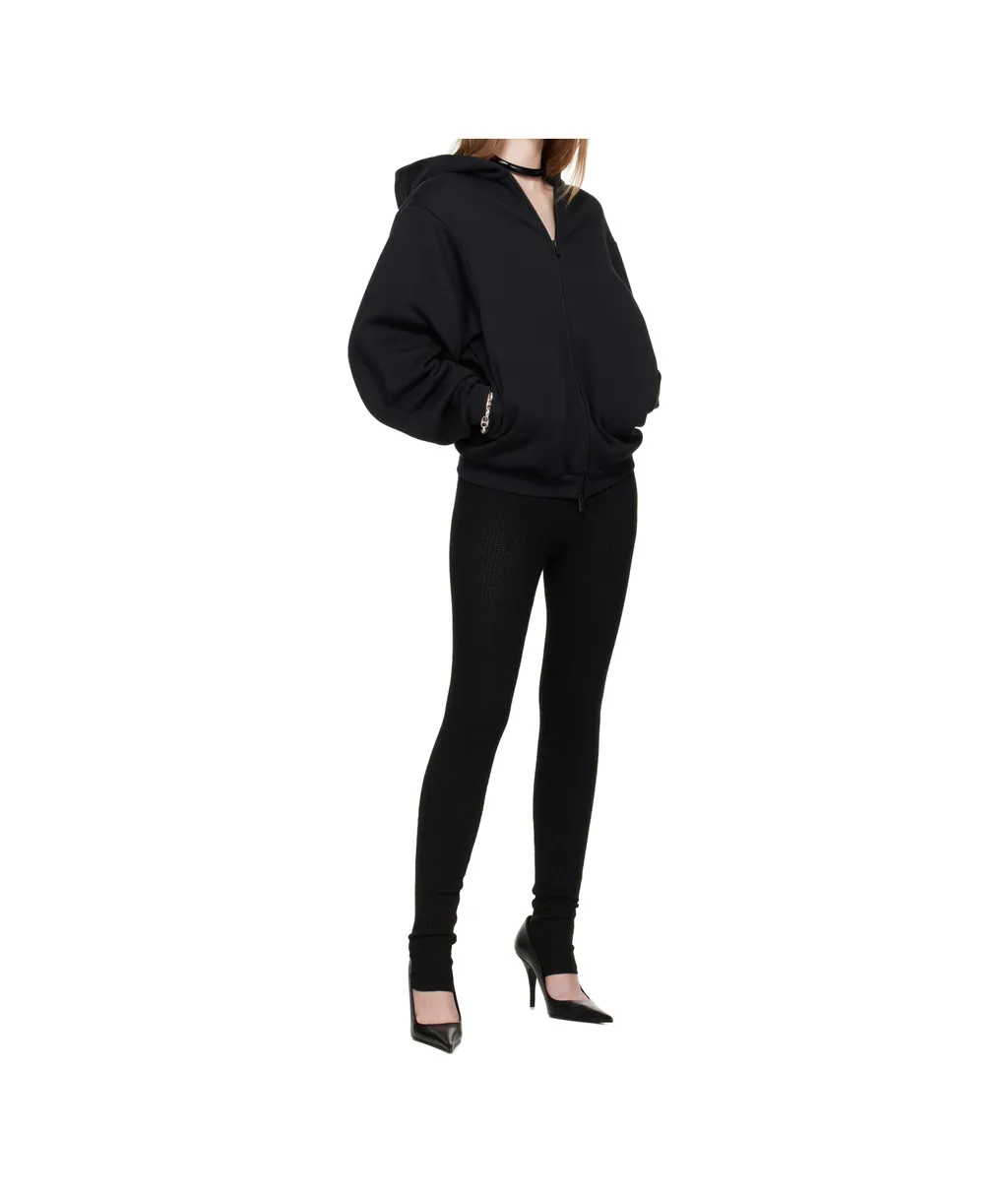 Zipper Hooded Sweatshirt