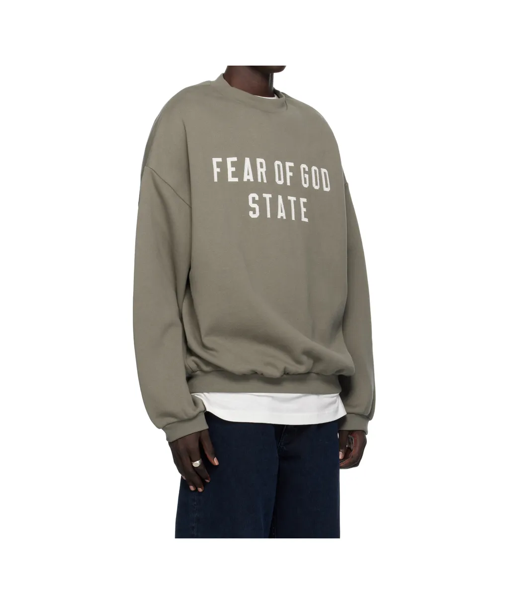 Logo Embroidered Crewneck Sweatshirt