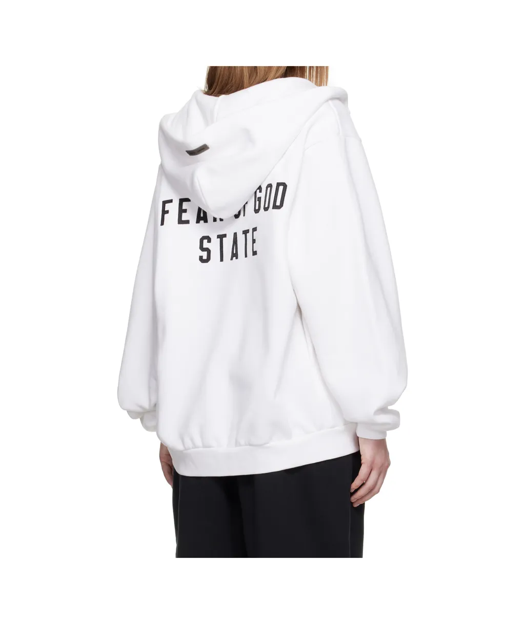 Zipper Hooded Sweatshirt