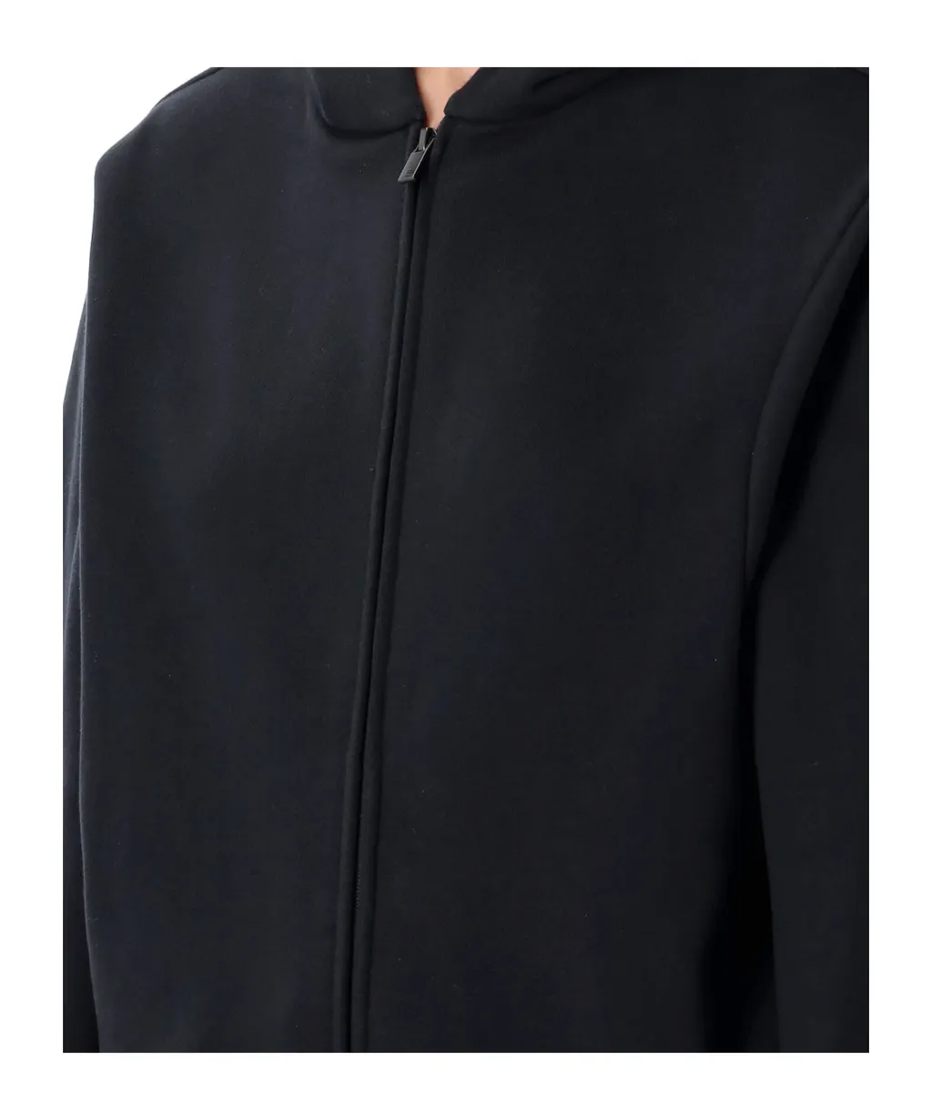 Logo Printed Zipped Hoodie