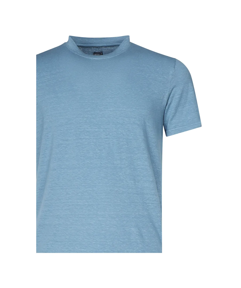 Flex Linen Crew Neck T-Shirt