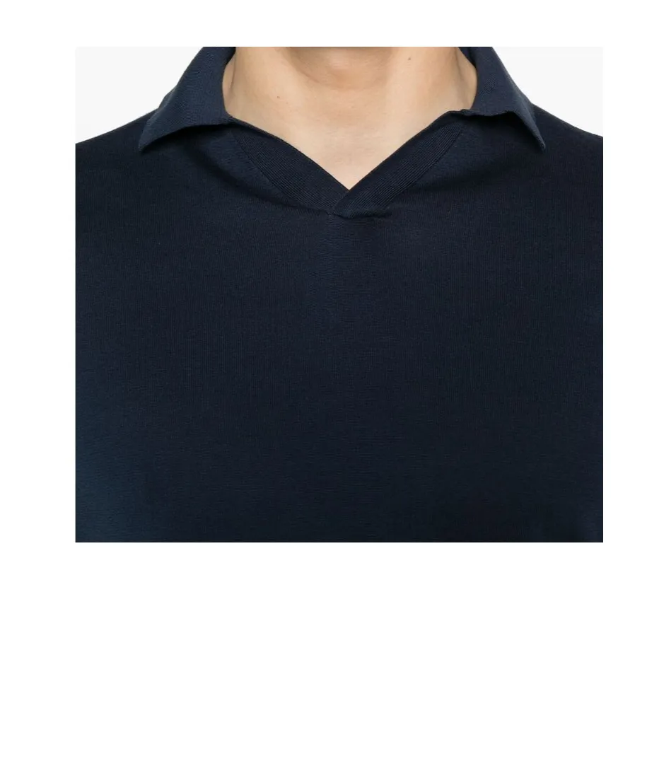 Open Neck Polo Shirt