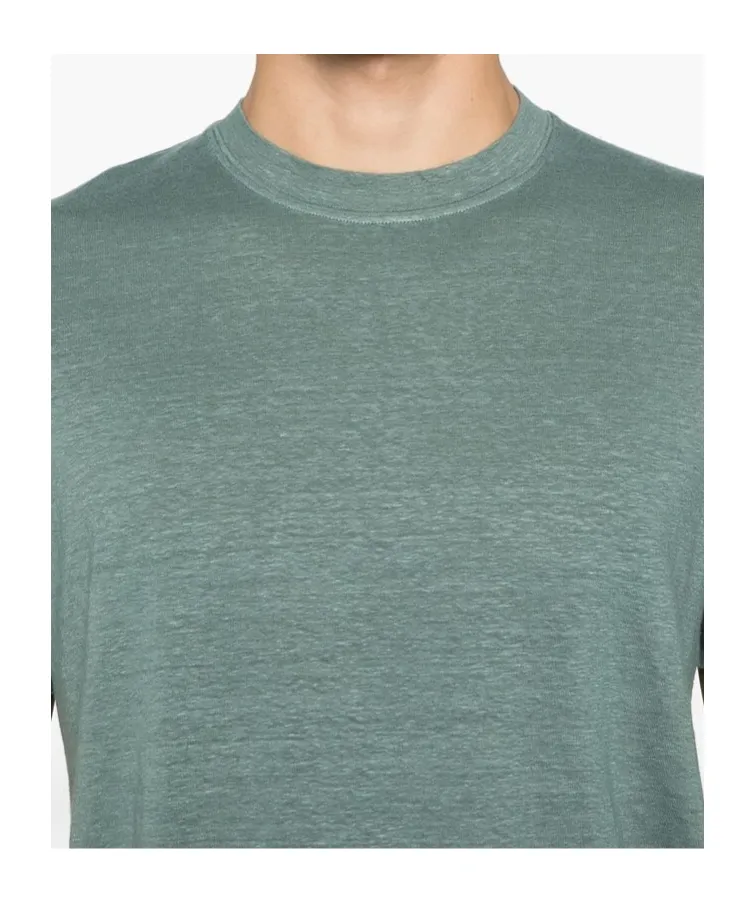 Flex Linen Crew Neck T-Shirt