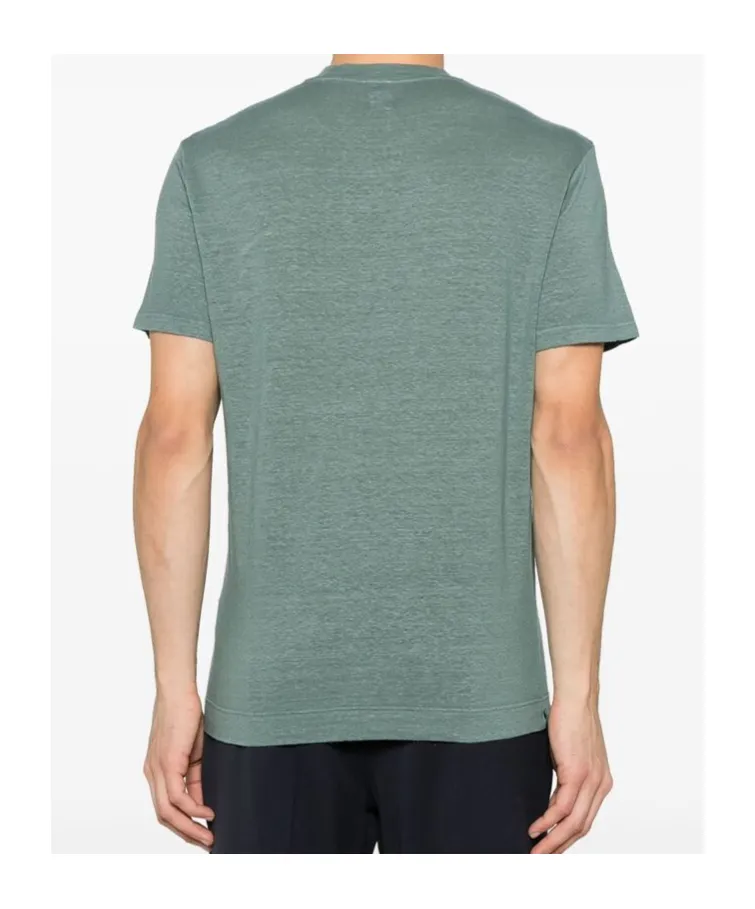 Flex Linen Crew Neck T-Shirt