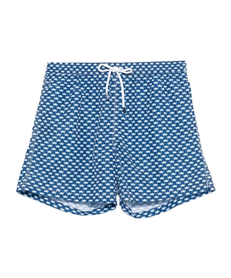 Elastic Drawstring Swimming Trunks