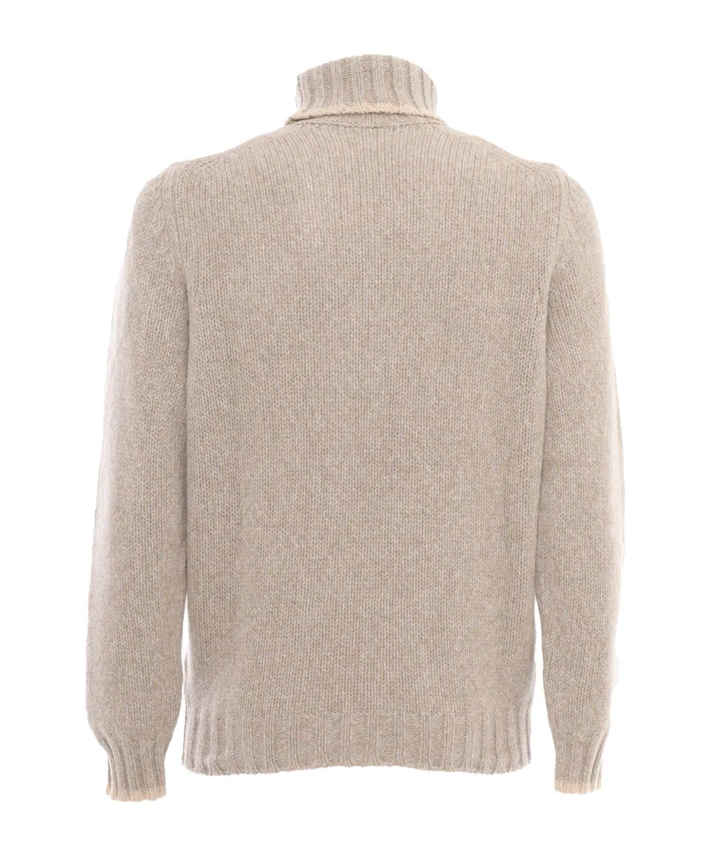 High-Neck Knitted Sweater
