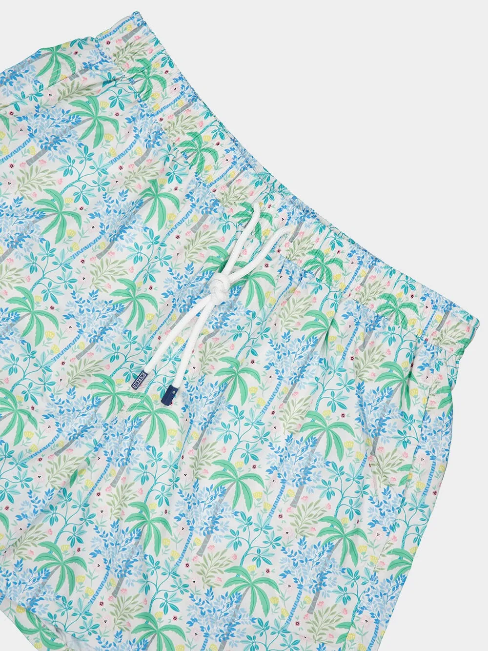 Plant Printed Swimming Trunks