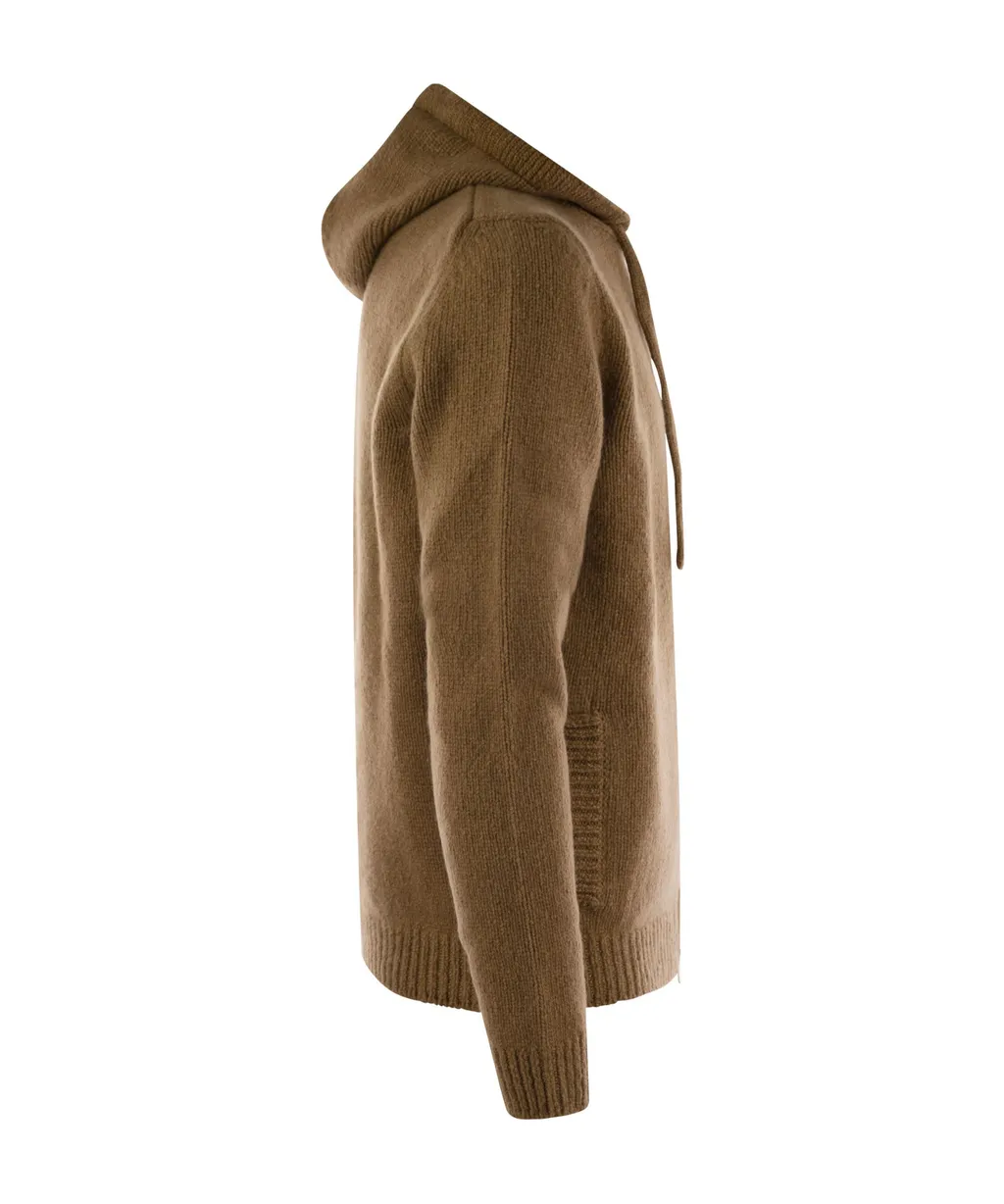 Hooded Zip-Up Cardigan