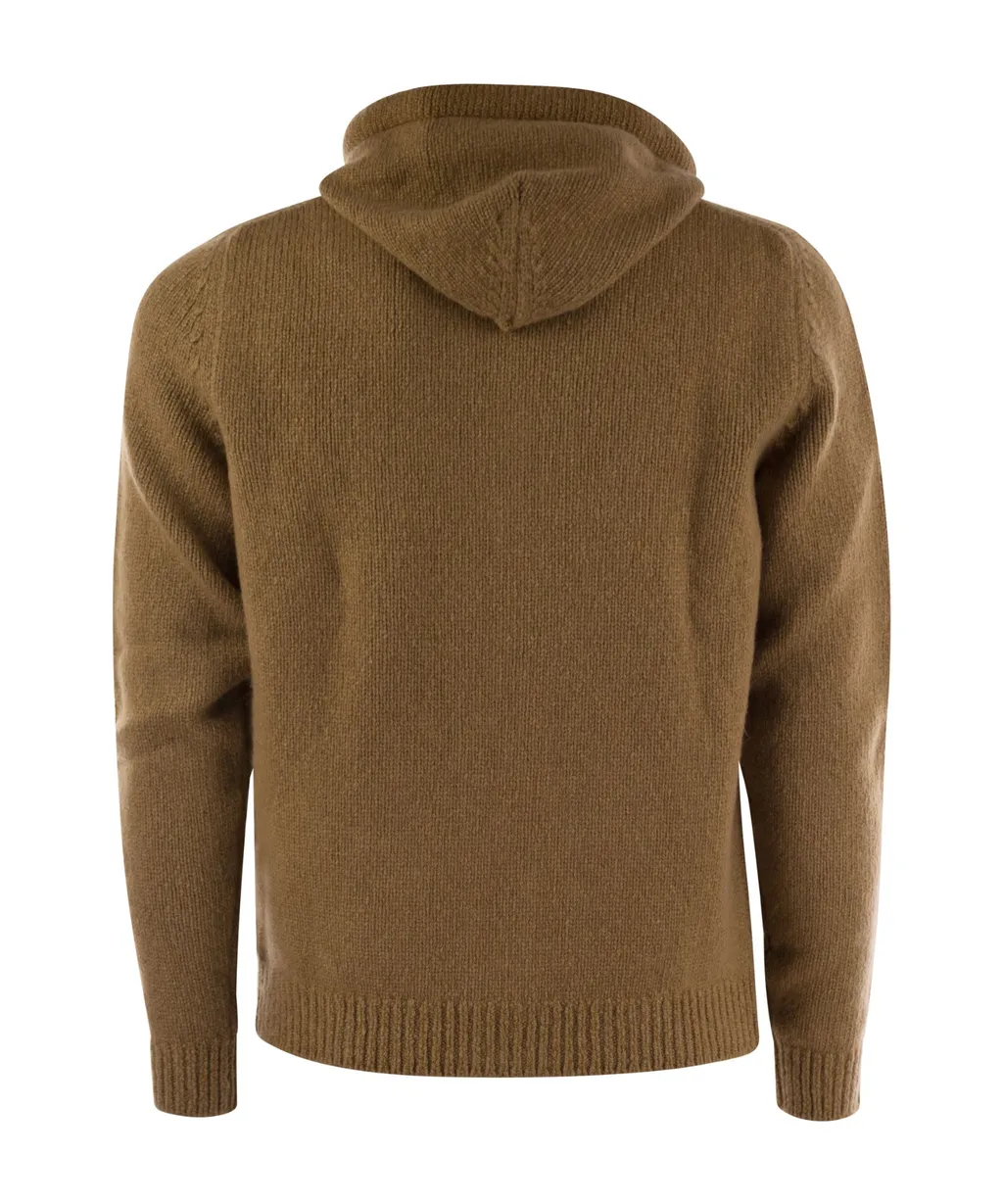 Hooded Zip-Up Cardigan