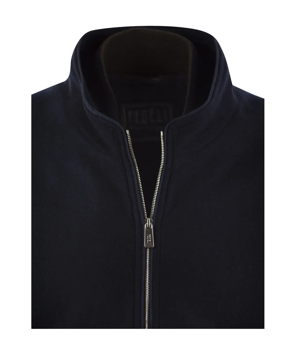 Zip-Up Cashmere Waistcoat