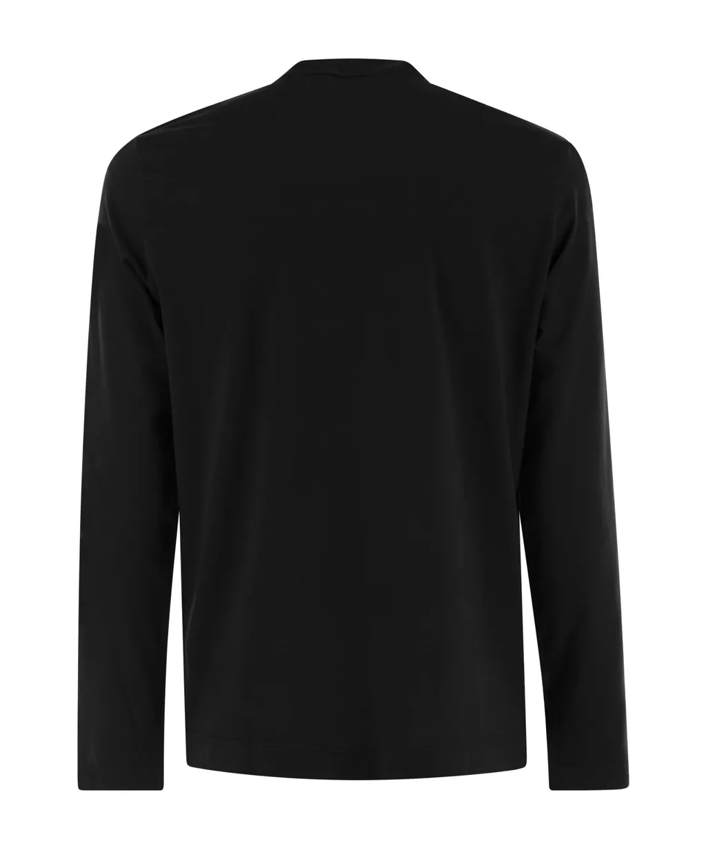 Long-Sleeved Crew Neck T-Shirt