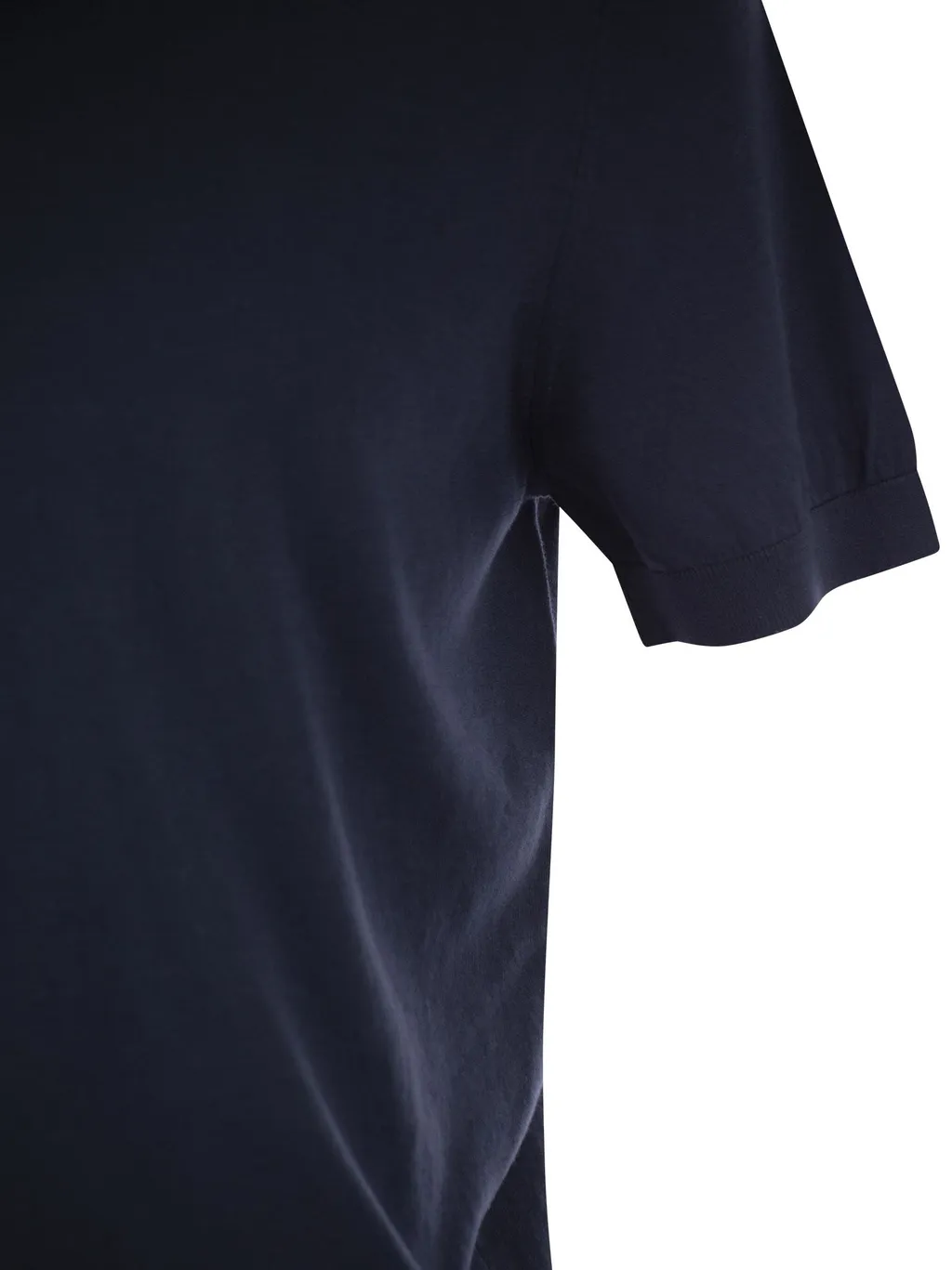 Fine-Knit Crewneck T-Shirt