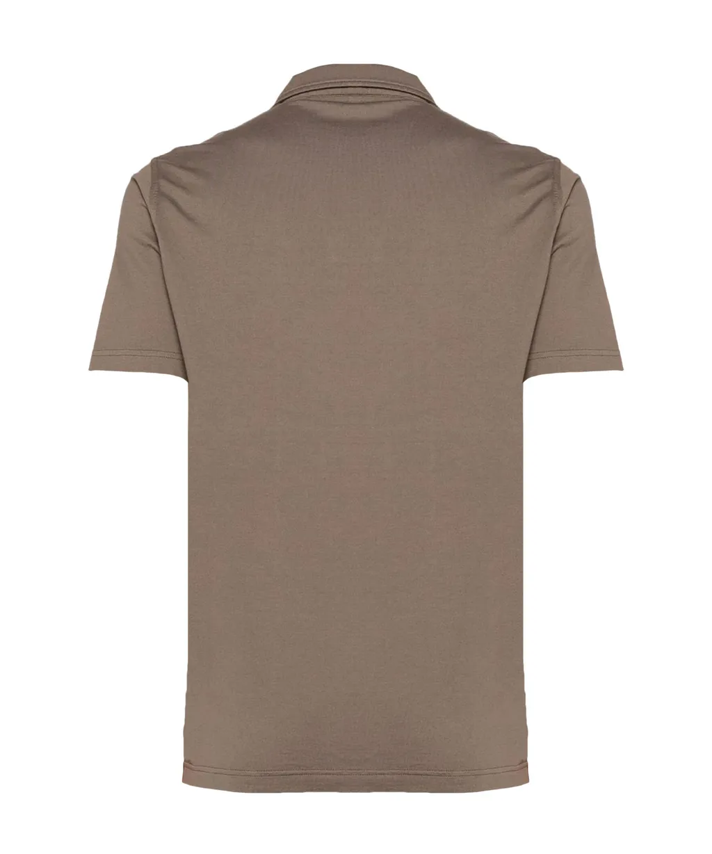 Open Collar Polo Shirt