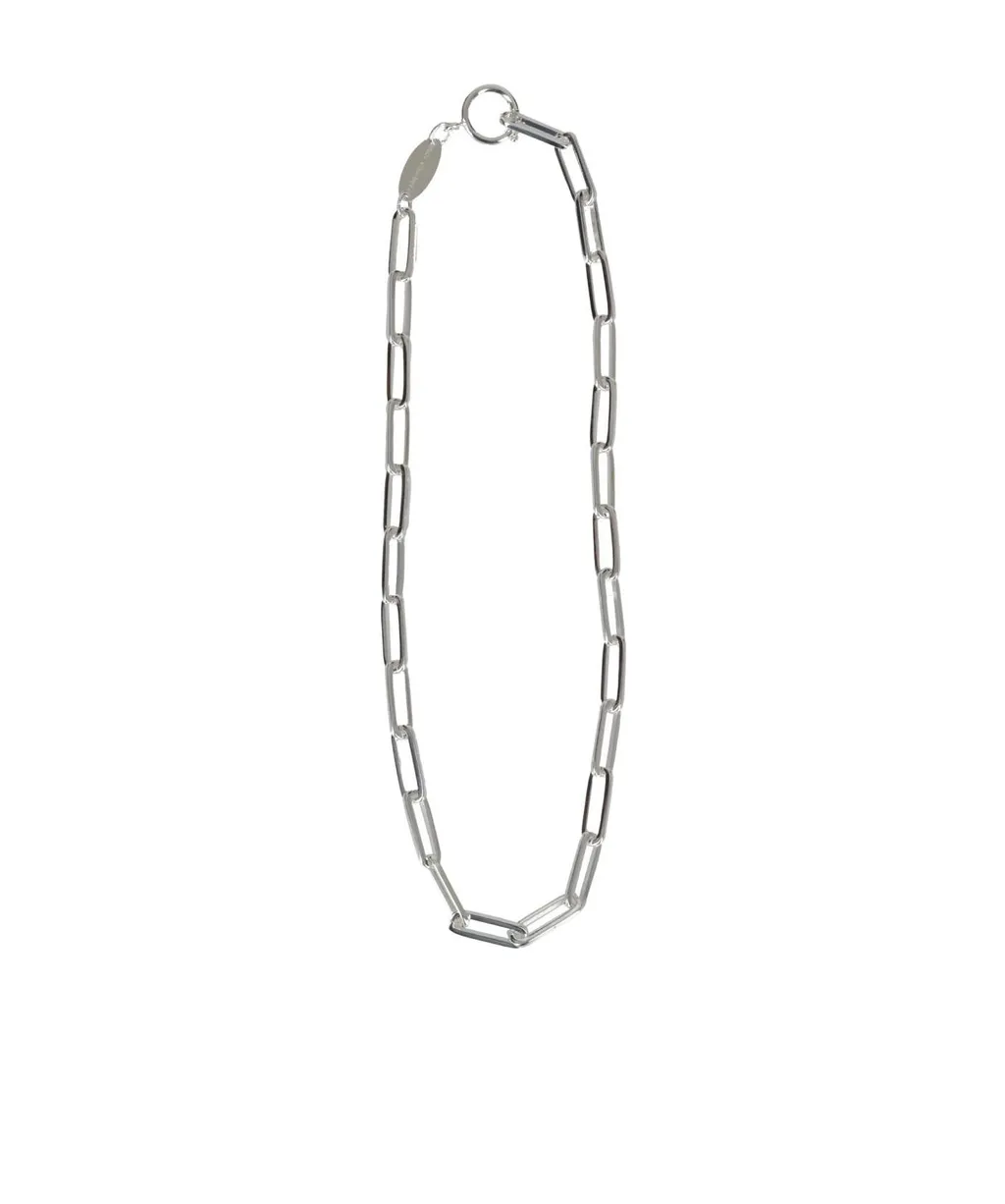 Polished-Effect Cable-Knit Necklace