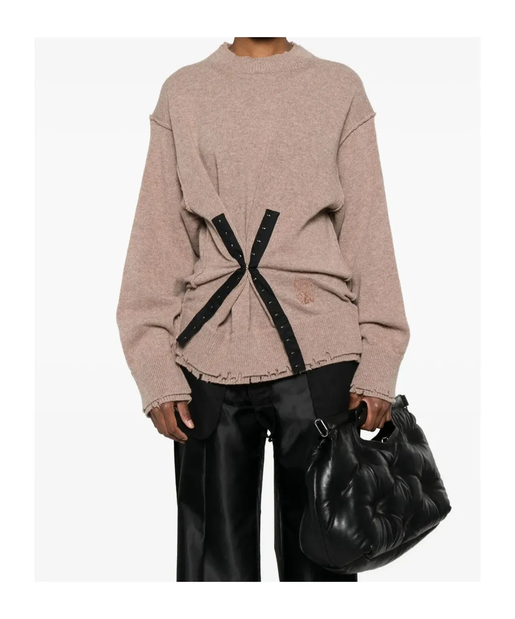 Frayed-Hem Sweater
