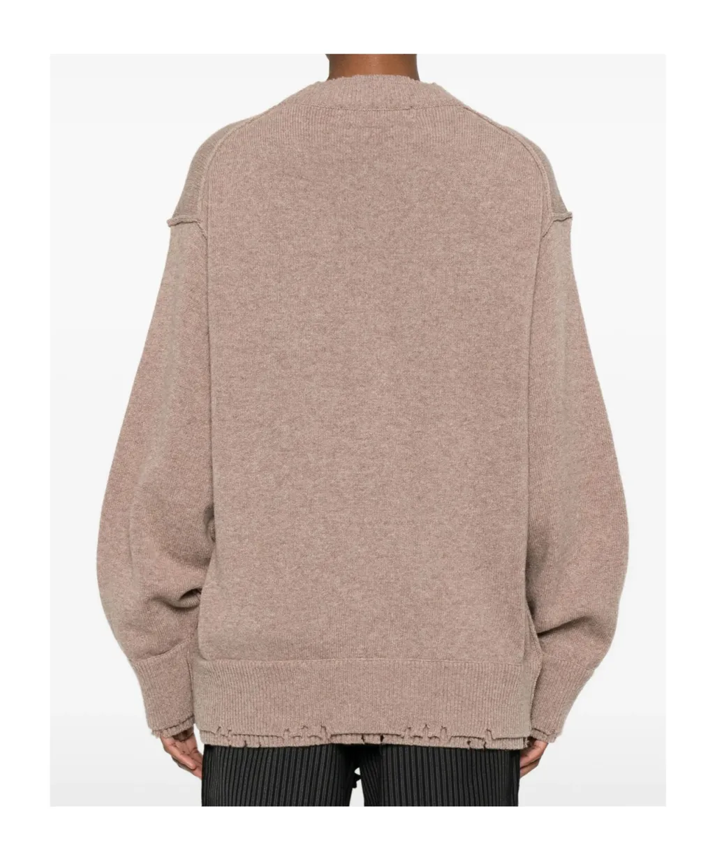 Frayed-Hem Sweater
