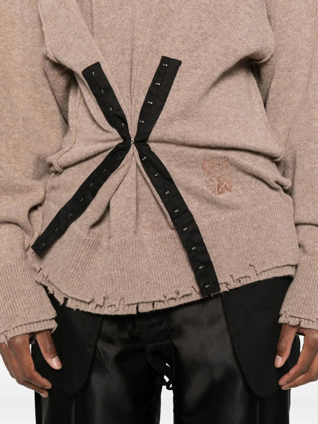 Frayed-Hem Sweater