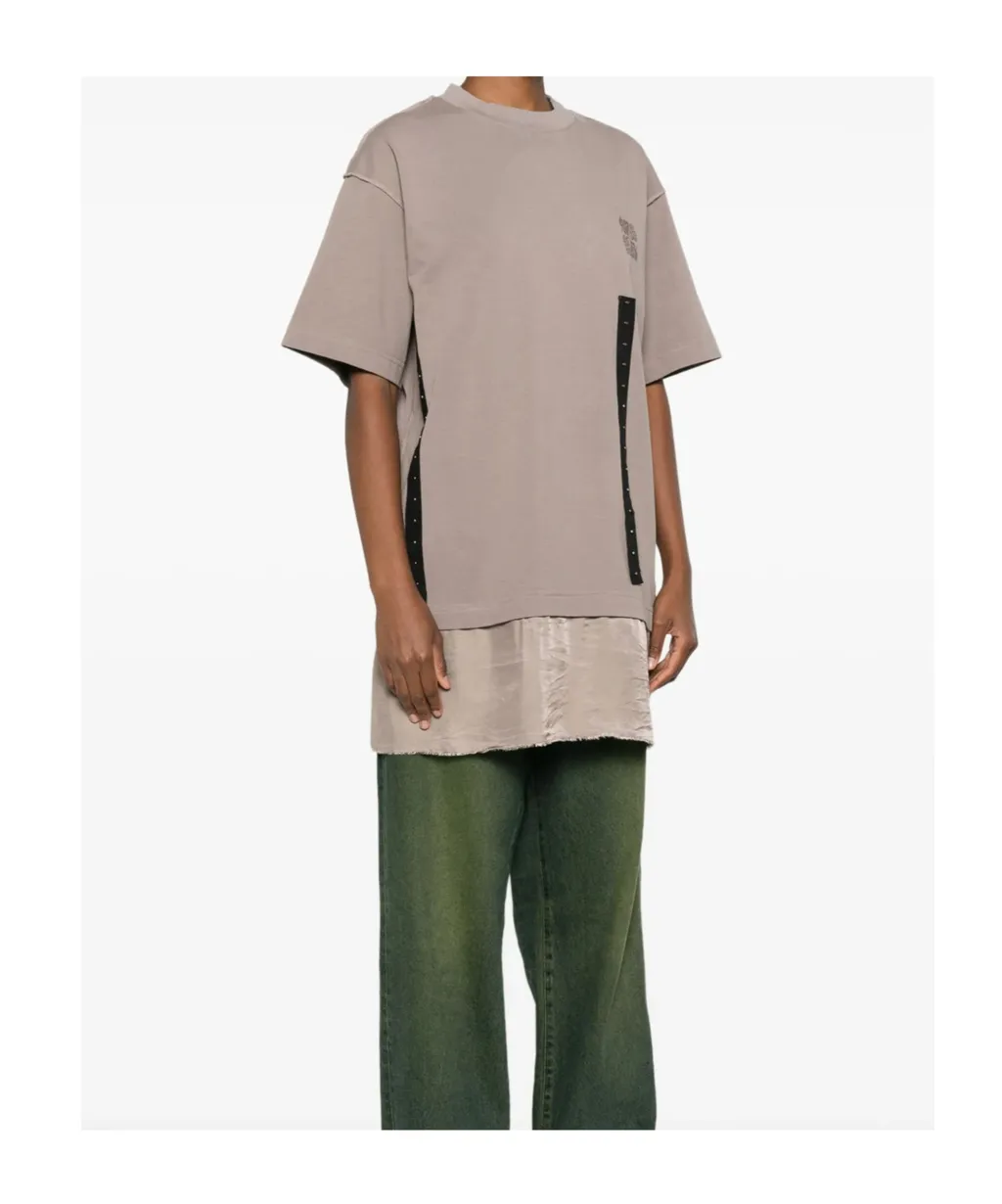 Panelled Crew-Neck T-Shirt
