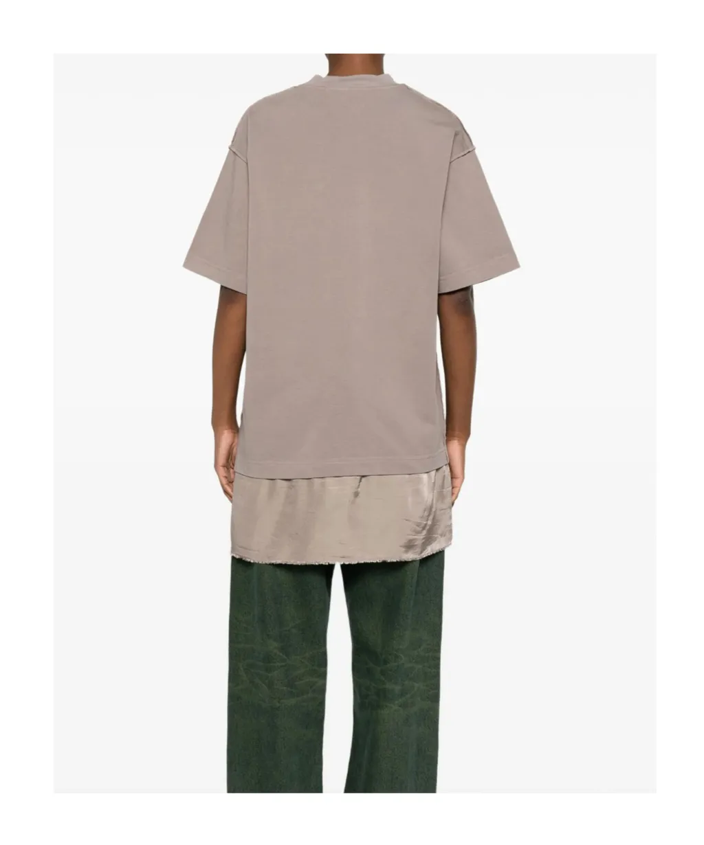 Panelled Crew-Neck T-Shirt