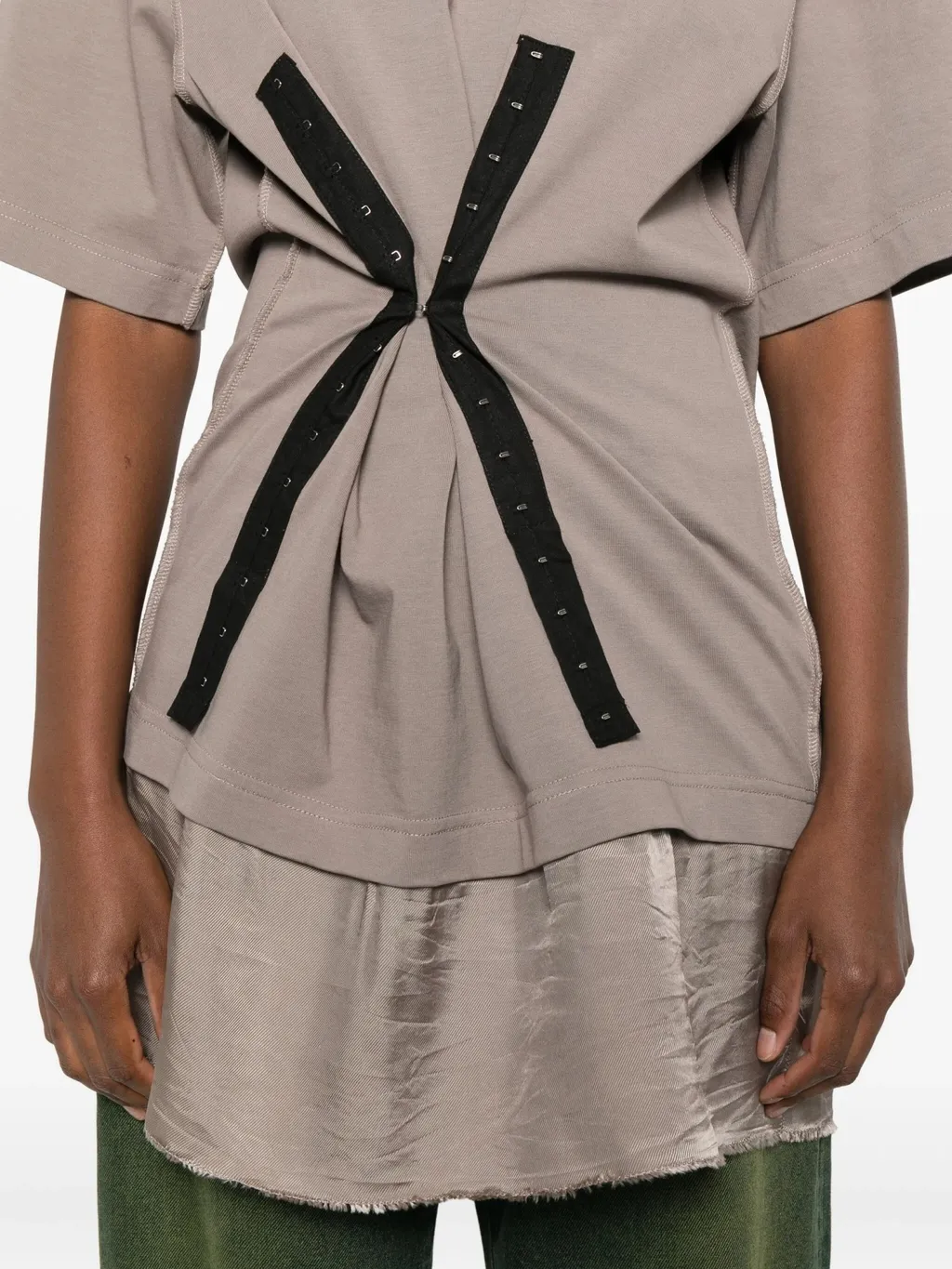 Panelled Crew-Neck T-Shirt