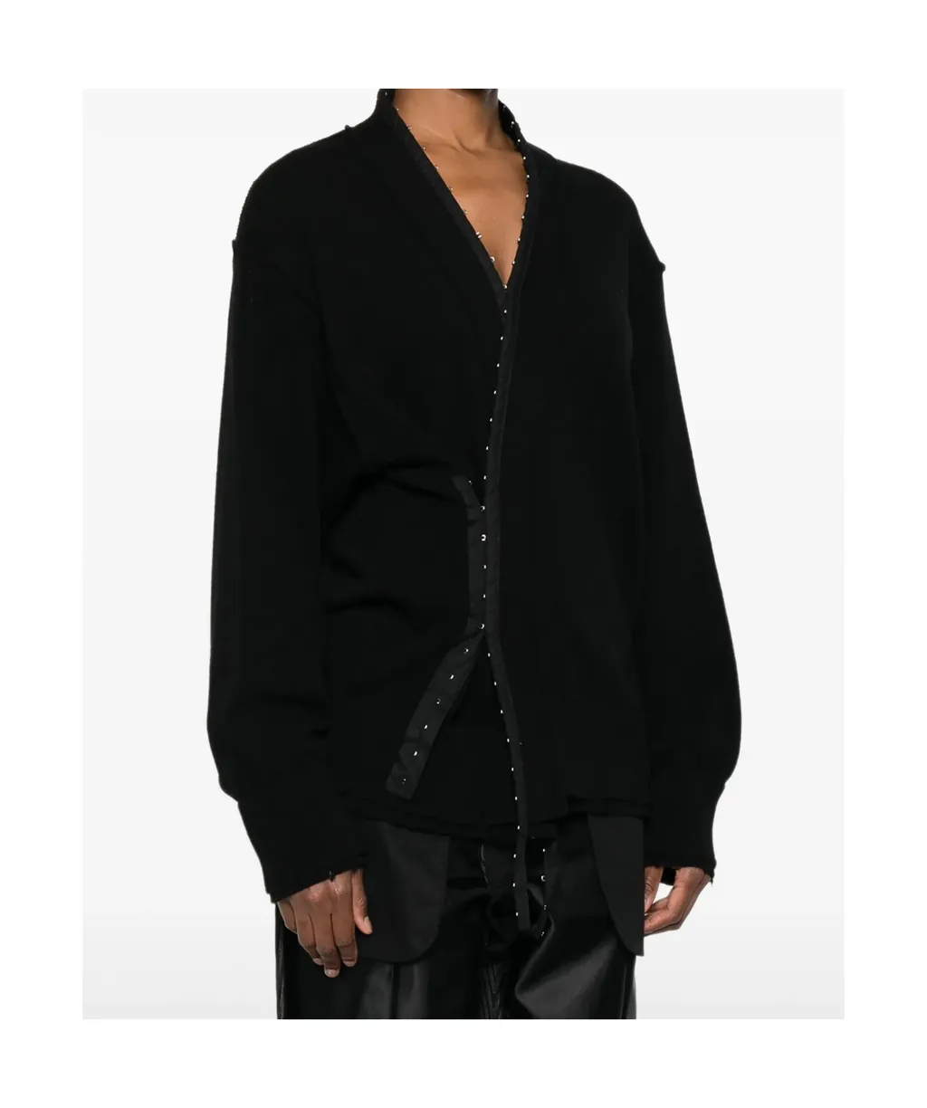 Distressed Cotton Cardigan