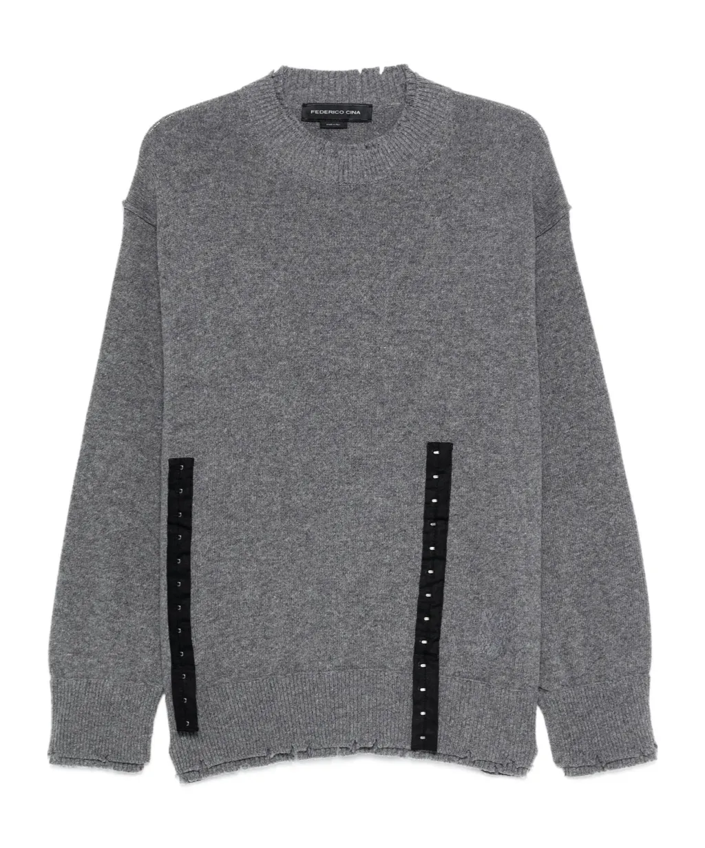 Raw-Edge Sweater