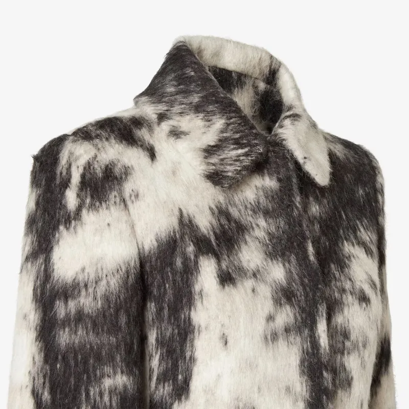 Frosted Fauna Wool Coat