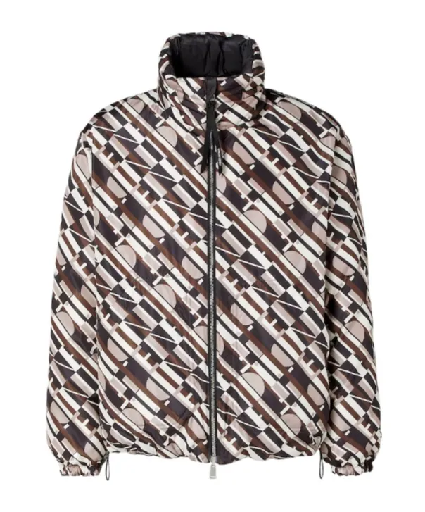 Reversible Black Nylon Down Jacket