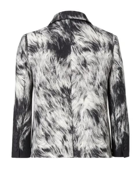 Frosted Fauna Wool And Silk Jacket