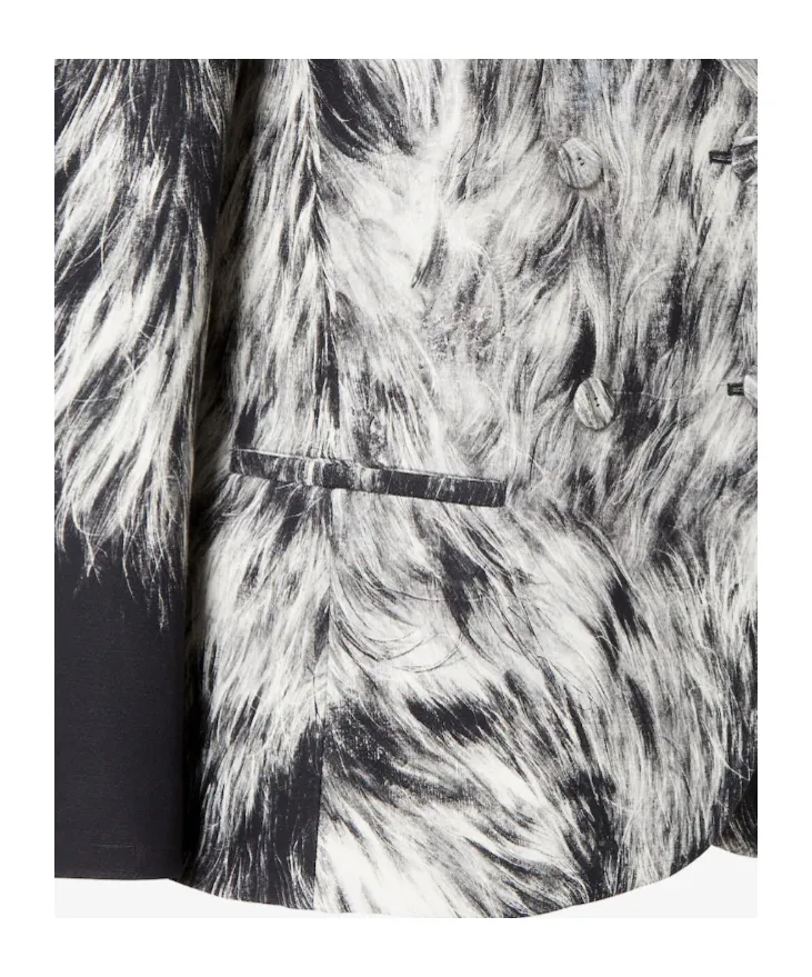 Frosted Fauna Wool And Silk Jacket