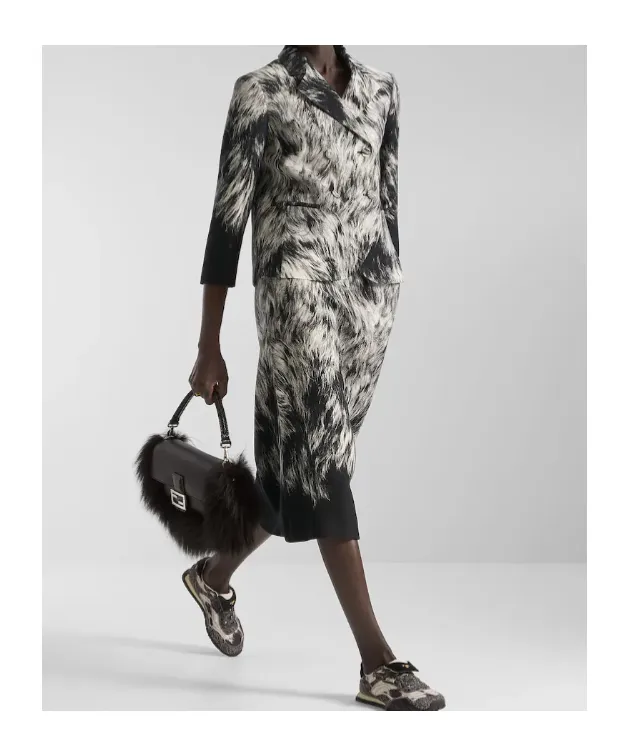 Frosted Fauna Wool And Silk Jacket