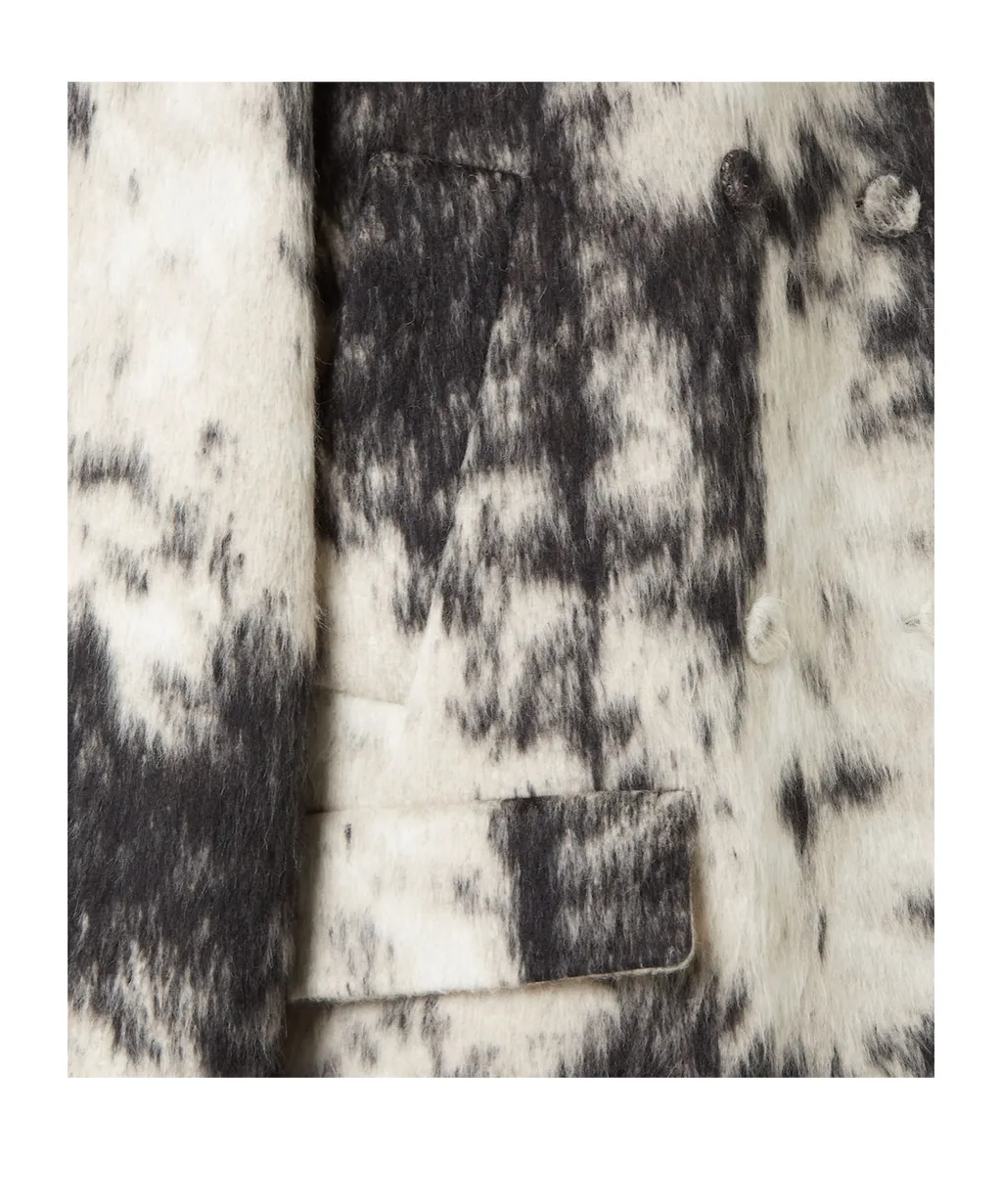 Frosted Fauna Wool Coat