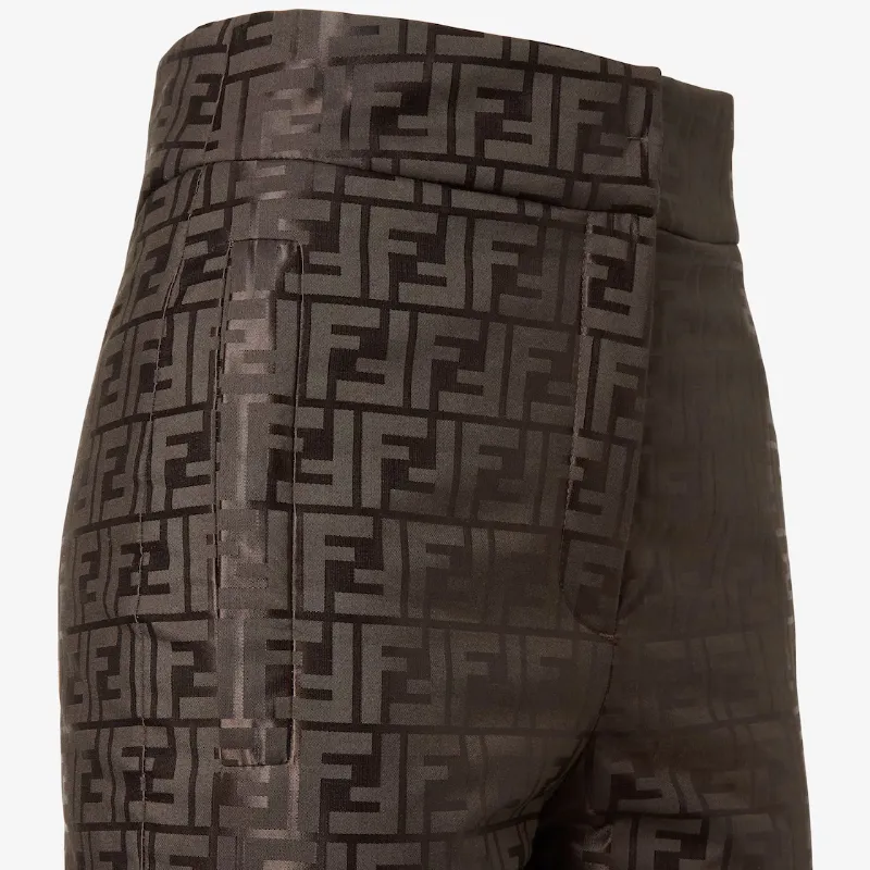 Ff Jacquard High-Waist Ski Trousers