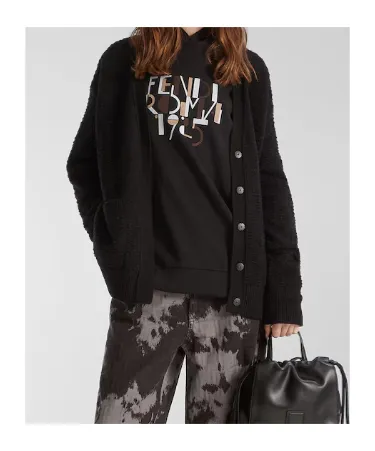 Long-Sleeved V-Neck Cardigan