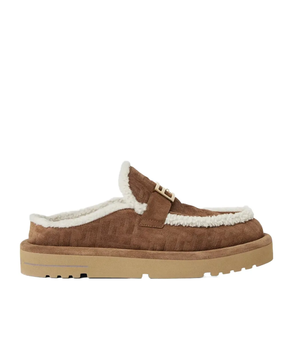 Logo Plaque Slip-On Sandals