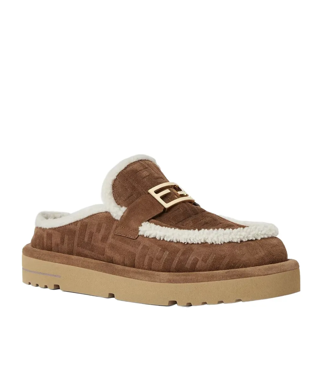 Logo Plaque Slip-On Sandals