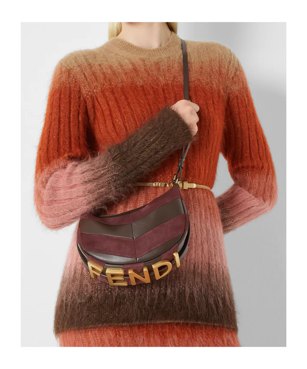 Gradient Long-Sleeve Knit Sweater