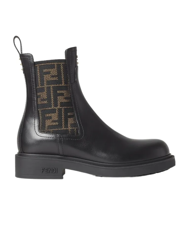 Filo Ff Jacquard Ankle Boots