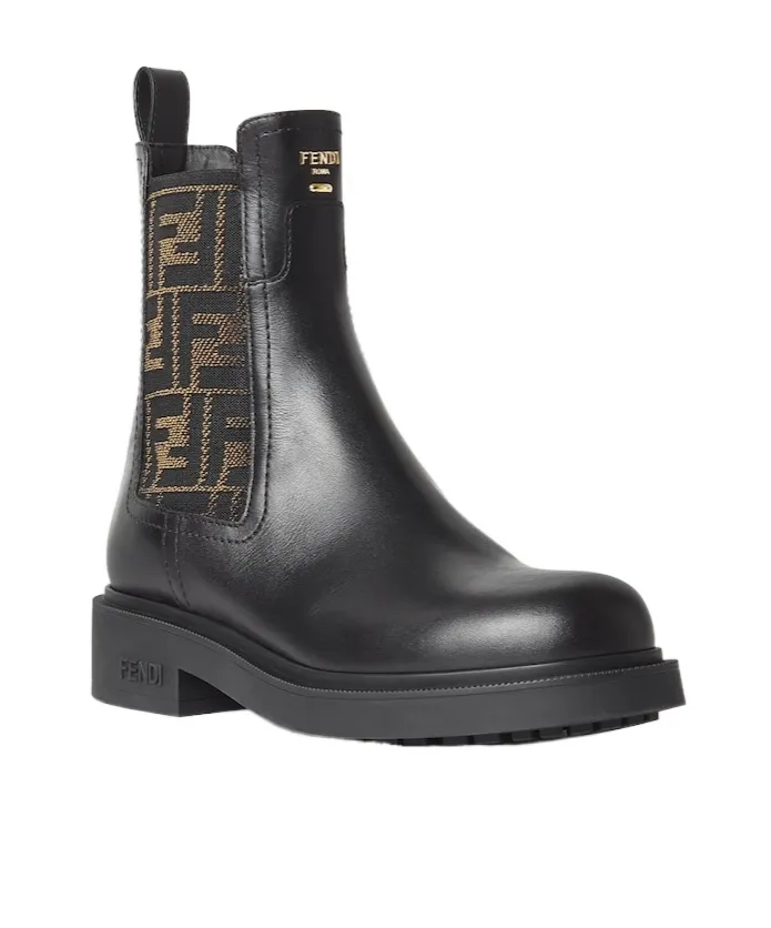 Filo Ff Jacquard Ankle Boots