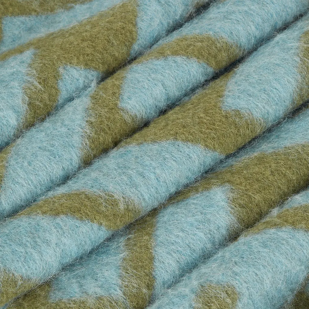 Ff Jacquard Fringed-Edge Scarf