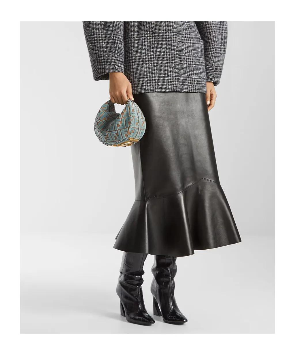 Fendigraphy Ff Jacquard Velvet Mini Tote Bag