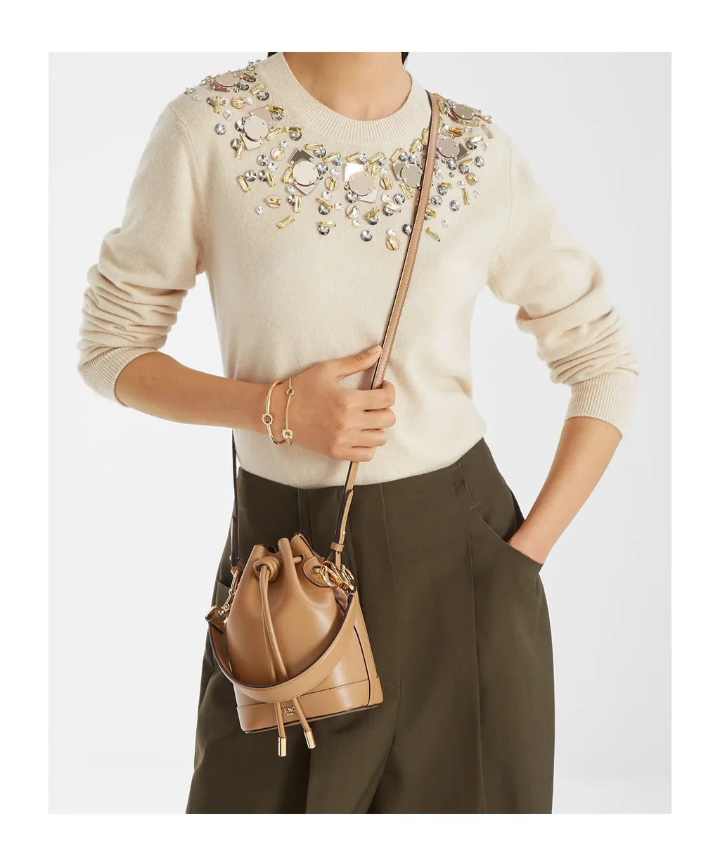 Mon Tresor Drawstring Mini Bucket Bag