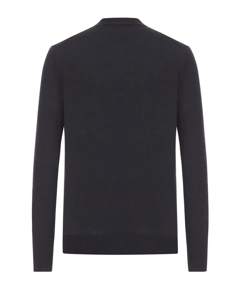 Crewneck Long-Sleeve Knitted Jumper