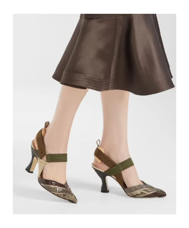 Colibrì Pointed-Toe Slingback Pumps