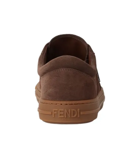 Brown Suede Low-Tops