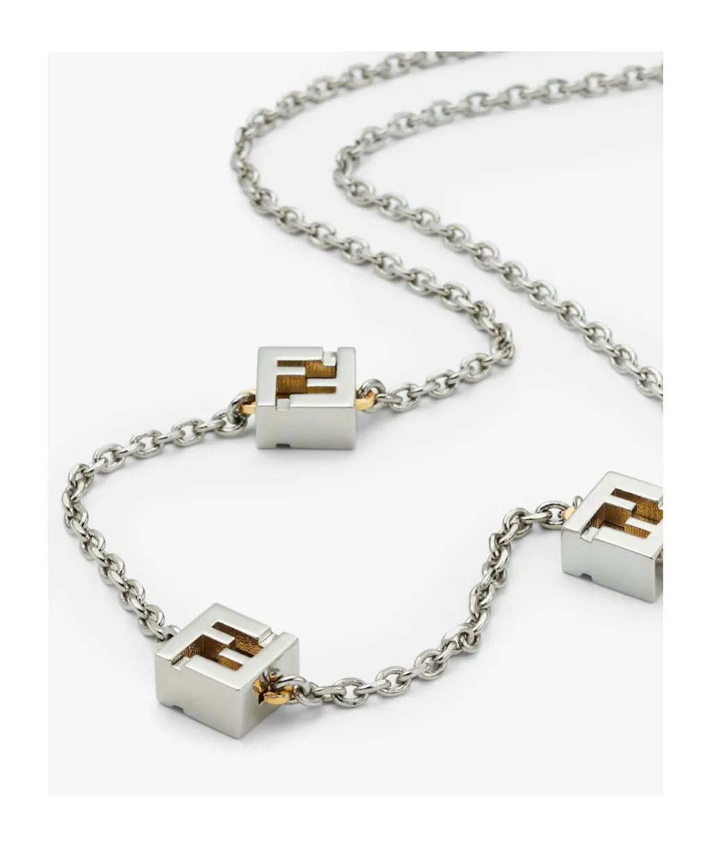 Gold And Silver-Colored Necklace
